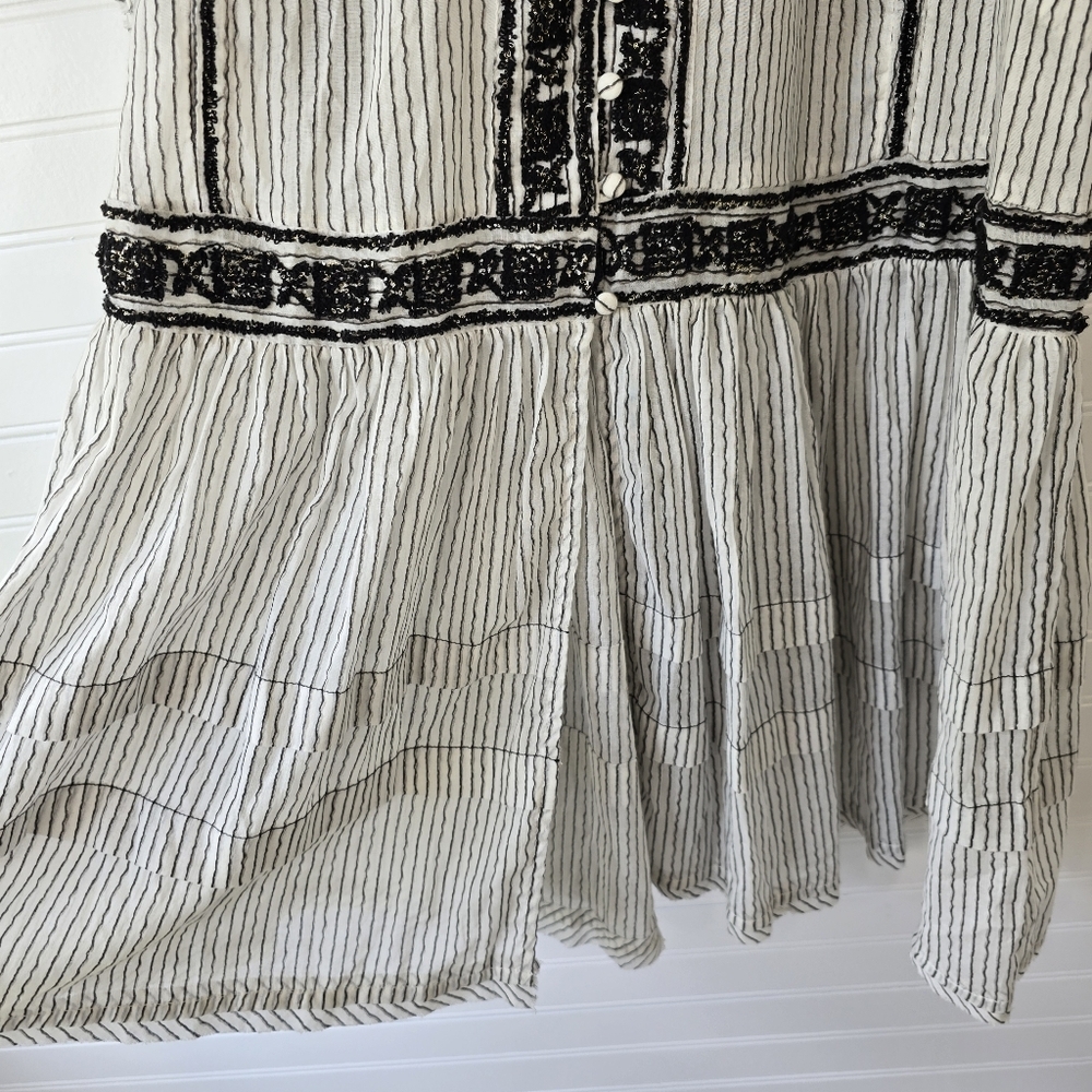 Free People Vagabond Cotton Embroidered Tunic Dress XS NWT New - Picture 7 of 12